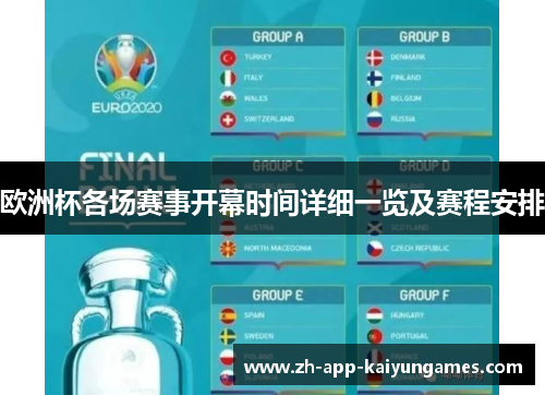 欧洲杯各场赛事开幕时间详细一览及赛程安排 欧洲杯各场赛事开幕时间详细一览及赛程安排